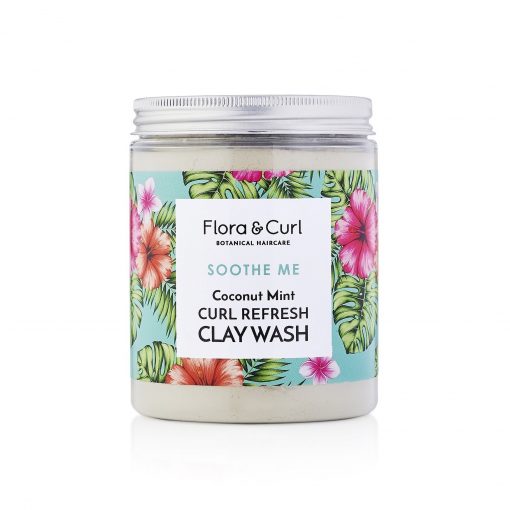 Flora & Curl Coconut Mint Curl Refresh Clay Wash 260g
