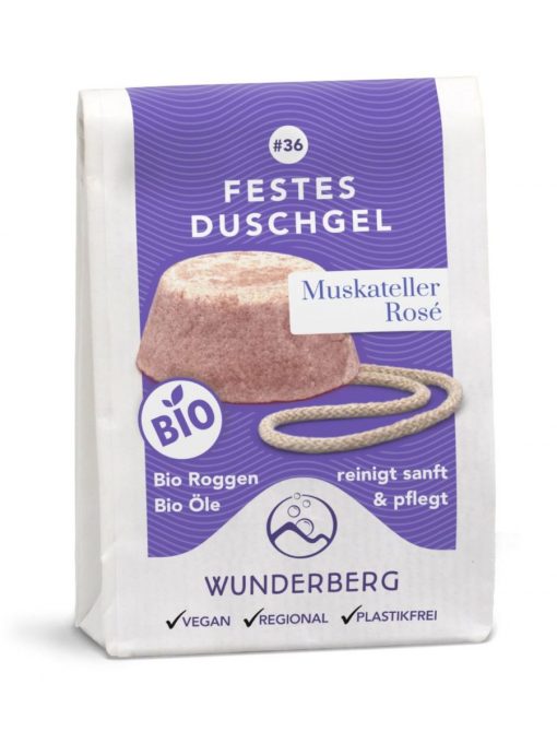 wunderberg festes duschgel muskateller rosé 80 g